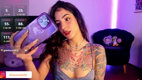 Snapshot of alicewoodville chatting on 12/25/24, 10:16 Alice online show from 12/25/24, 10:16