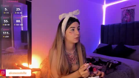 Snapshot of alicewoodville chatting on 01/24/25, 10:08 Alice online show from 01/24/25, 10:08