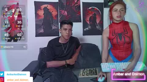 Snapshot of ambar_and_daimon_ chatting on 10/24/25, 08:11 AMBAR AND DAIMON online show from 10/24/25, 08:11