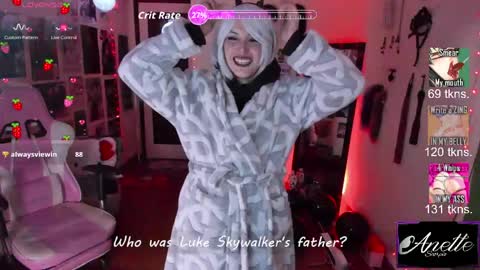 Snapshot of anette_sf chatting on 04/24/26, 12:13 Anette Scorpio online show from 04/24/26, 12:13