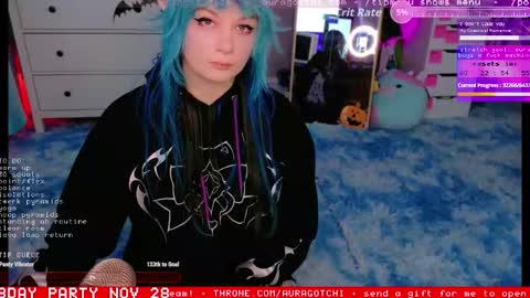 Snapshot of auragotchi chatting on 11/27/25, 06:04 Aurora Aura online show from 11/27/25, 06:04