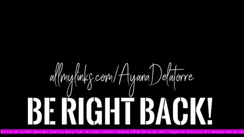 Ayana Delatorre online show from 10/17/25, 09:06