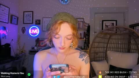 Snapshot of beckthetongue chatting on 03/21/26, 10:35 Beck the tongue online show from 03/21/26, 10:35