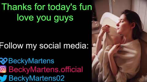 BeckyMartens come join me on    while im offline here  online show from 12/31/24, 08:59