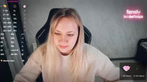 Snapshot of bellezza_ chatting on 04/22/26, 08:54 Your Annabelle Wolf online show from 04/22/26, 08:54