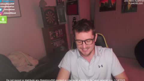 Snapshot of bigjohnny550 chatting on 01/15/25, 10:46 Johnny D Good online show from 01/15/25, 10:46