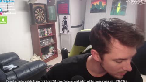 Snapshot of bigjohnny550 chatting on 01/19/25, 11:10 Johnny D Good online show from 01/19/25, 11:10