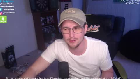 Snapshot of bigjohnny550 chatting on 02/26/25, 02:48 Johnny D Good online show from 02/26/25, 02:48