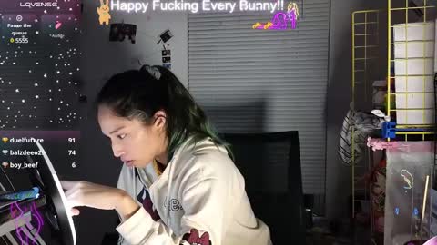 Snapshot of bunnycheekz chatting on 12/14/24, 02:23 Tokki  bunny  online show from 12/14/24, 02:23