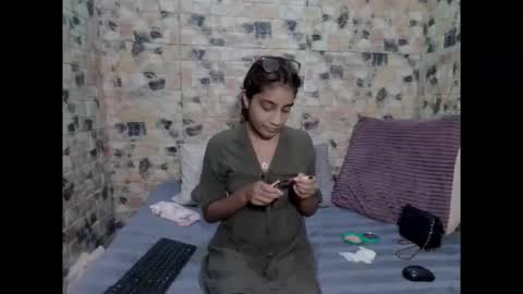 Snapshot of cherryindian694u chatting on 03/17/26, 05:00 leah is the name online show from 03/17/26, 05:00