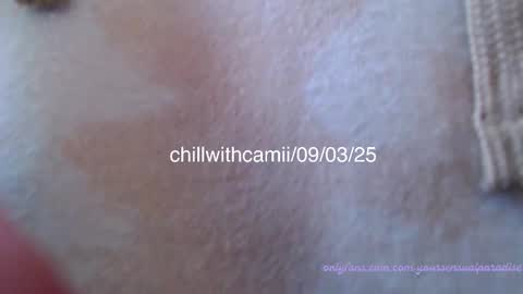 Snapshot of chillwithcamii chatting on 03/09/25, 12:53 yoursensualparadise online show from 03/09/25, 12:53