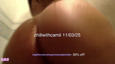 Snapshot of chillwithcamii chatting on 03/11/25, 07:47 yoursensualparadise online show from 03/11/25, 07:47