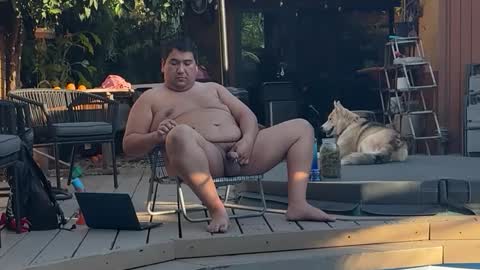 Snapshot of chubbynudistboy chatting on 03/19/26, 12:58 chubbynudist online show from 03/19/26, 12:58