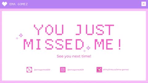 Ema gomez online show from 03/12/25, 08:41