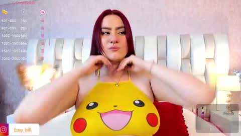 Snapshot of emily_hill___ chatting on 02/24/25, 09:09 EMILY Monday 5-2 am From Tuesday to Friday5-1 am Colombia time online show from 02/24/25, 09:09