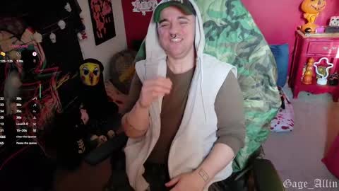 Gage Allin AKA Alpha Pussy online show from 10/28/25, 08:22