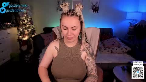 Snapshot of golden_miki chatting on 12/13/24, 03:27 Shy in the streets but a freak in the sheets online show from 12/13/24, 03:27