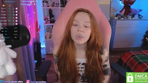 Snapshot of gwen_allen chatting on 02/01/26, 12:42 I am Gwen online show from 02/01/26, 12:42