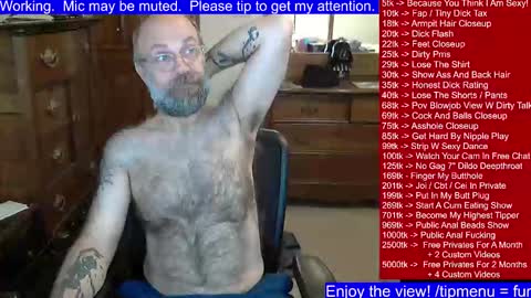 HairyDaddyBear69 online show from 01/21/25, 02:15
