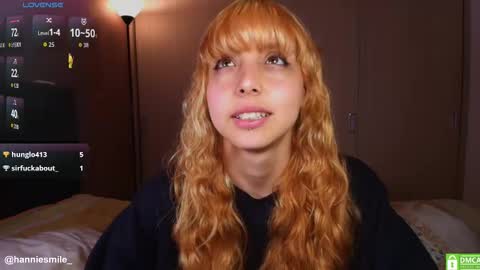 Snapshot of hanniesmile_ chatting on 03/28/26, 09:25 Hannie online show from 03/28/26, 09:25