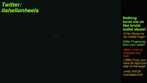 Snapshot of hell_on_heels_ chatting on 12/27/24, 10:16 - show loyalty and subscribe -  online show from 12/27/24, 10:16