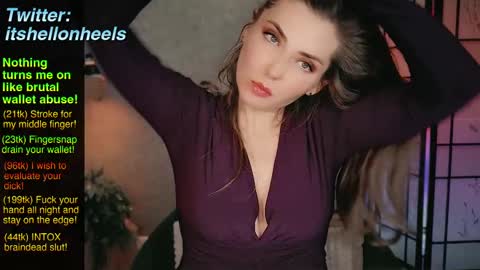 Snapshot of hell_on_heels_ chatting on 02/23/25, 02:40 - show loyalty and subscribe -  online show from 02/23/25, 02:40