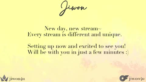 Jiwon online show from 03/01/25, 07:51