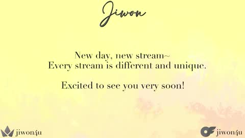 Jiwon online show from 10/31/25, 11:50