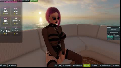 Snapshot of kagome__higurashi chatting on 11/22/25, 04:44 Emily online show from 11/22/25, 04:44