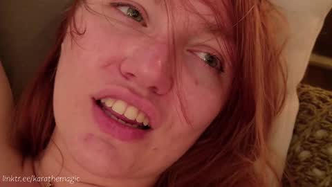 Snapshot of karathemagic chatting on 03/08/25, 10:54 I am here around 5am GMT karathemagic online show from 03/08/25, 10:54