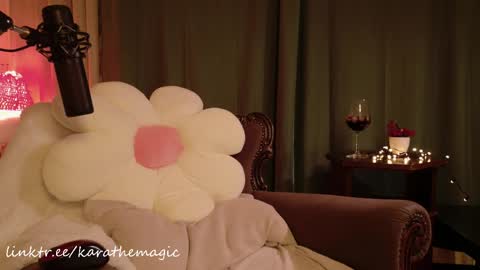 Snapshot of karathemagic chatting on 05/17/26, 02:57 I am here around 5am GMT karathemagic online show from 05/17/26, 02:57