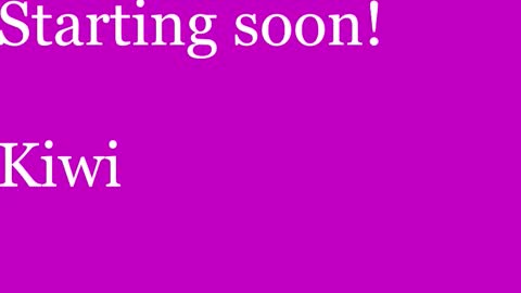 Kiwi online show from 01/13/26, 11:59