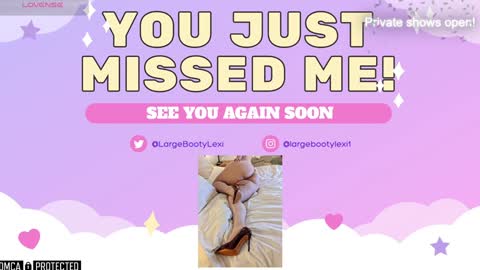 Snapshot of largebootylexi chatting on 01/25/25, 08:31 Lexi online show from 01/25/25, 08:31