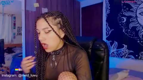 Snapshot of mel_dahlia chatting on 03/23/26, 11:09 Melissa - - Please help me to reach 100 thumbs up online show from 03/23/26, 11:09