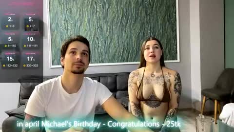 Snapshot of miley_and_michael chatting on 04/18/26, 07:58 Miley and Michael online show from 04/18/26, 07:58