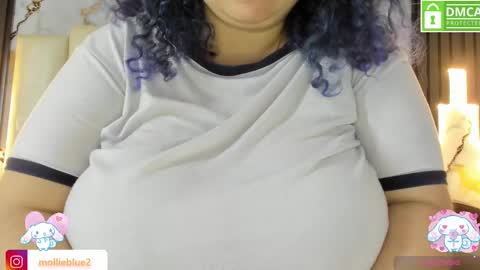 Snapshot of molliebue1 chatting on 02/18/25, 03:10 Hey Guys  Im Mollie online show from 02/18/25, 03:10