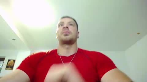 Snapshot of muscleaj69 chatting on 06/27/26, 05:23 AJ online show from 06/27/26, 05:23