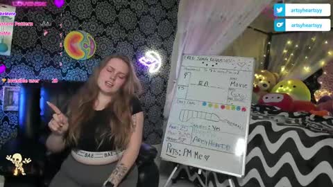 ArtsyHeartsyy online show from 12/13/24, 02:10