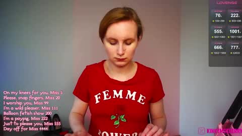Snapshot of randycherry chatting on 05/19/26, 03:18 Cherry Miss Cherry online show from 05/19/26, 03:18