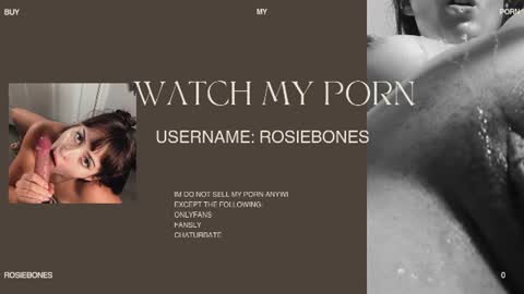 Snapshot of rosiebones chatting on 07/01/26, 06:40 Rosie Bones online show from 07/01/26, 06:40
