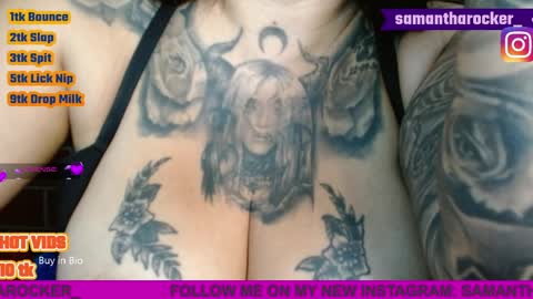 Snapshot of samantharocker4 chatting on 03/31/26, 01:22 Samantha Red online show from 03/31/26, 01:22