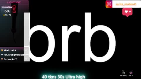 Snapshot of sarita_moller chatting on 10/16/25, 07:20 Sarita Moller  online show from 10/16/25, 07:20