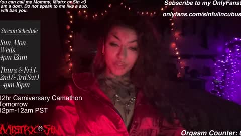 Mistrx Sin online show from 01/29/25, 05:40