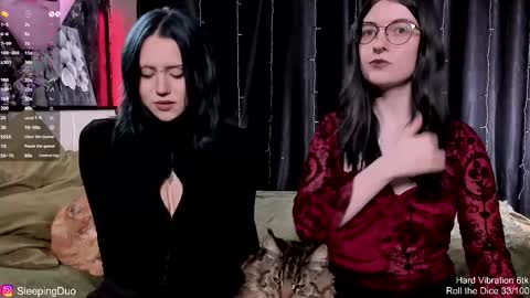 Snapshot of sleepingduo chatting on 02/16/26, 06:15 Hi We are Iva and Angela Nice to meet u 3 online show from 02/16/26, 06:15