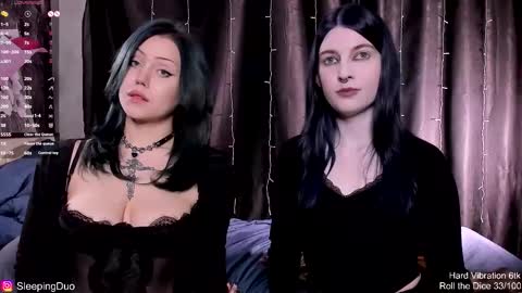 Snapshot of sleepingduo chatting on 02/26/26, 05:56 Hi We are Iva and Angela Nice to meet u 3 online show from 02/26/26, 05:56