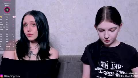 Snapshot of sleepingduo chatting on 04/06/26, 01:45 Hi We are Iva and Angela Nice to meet u 3 online show from 04/06/26, 01:45