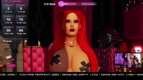 Snapshot of systaime chatting on 02/13/25, 12:13  MISTRESS LISA  FIRST 3DXCHAT CAMGIRL   3dxchat anime gaming mistress domina online show from 02/13/25, 12:13