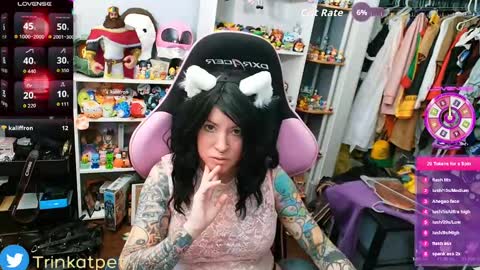 Snapshot of trinitykatze chatting on 09/08/25, 07:02 Trin Kat pet online show from 09/08/25, 07:02