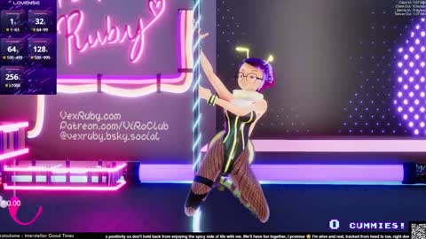 Snapshot of vexruby chatting on 01/03/25, 01:05 Vex Ruby online show from 01/03/25, 01:05