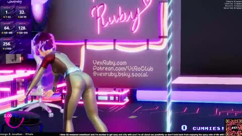 Snapshot of vexruby chatting on 02/22/25, 02:06 Vex Ruby online show from 02/22/25, 02:06